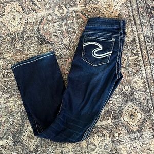 Women’s silver bootcut jeans